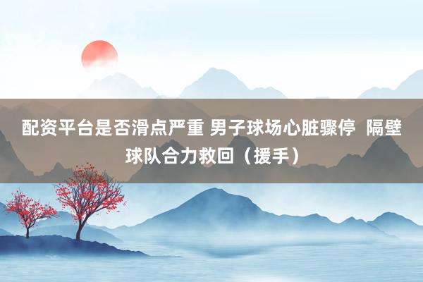 配资平台是否滑点严重 男子球场心脏骤停  隔壁球队合力救回（援手）
